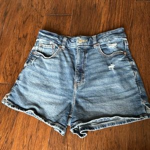 American Eagle Curvy Mom High Rise Jean Shorts